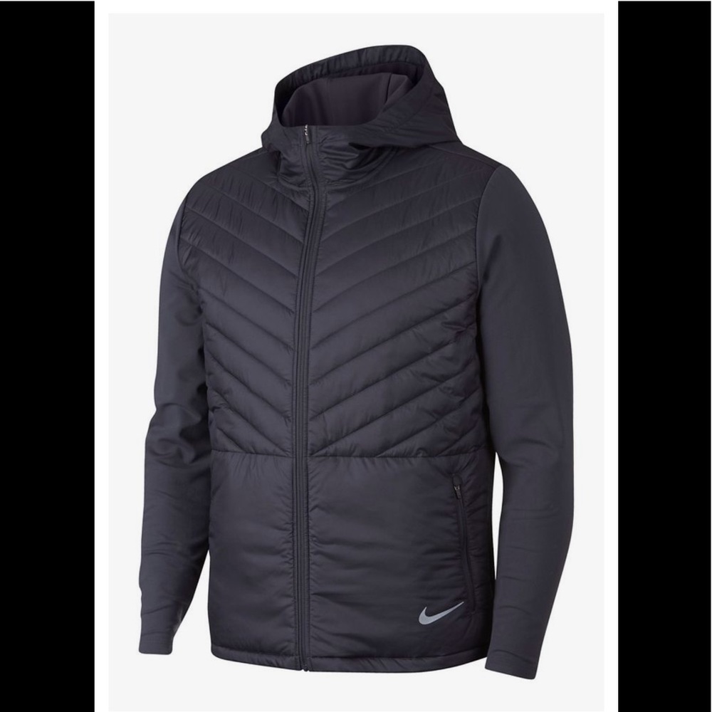 Nike AeroLayer 🦋 Insulated Running Jacket Black • Mens Small